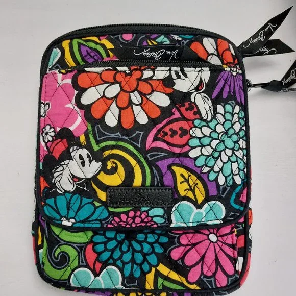 VERA BRADLEY MICKEY & MINNIE'S SWEET FLORAL MINI BACKPACK NEW PRINT PURPLE  - Women's handbags